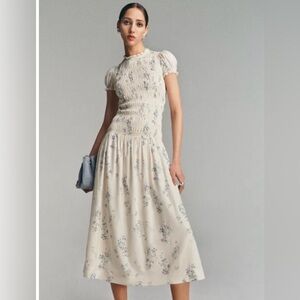 Reformation Petites Kiria Dress Ivory - Size 2P